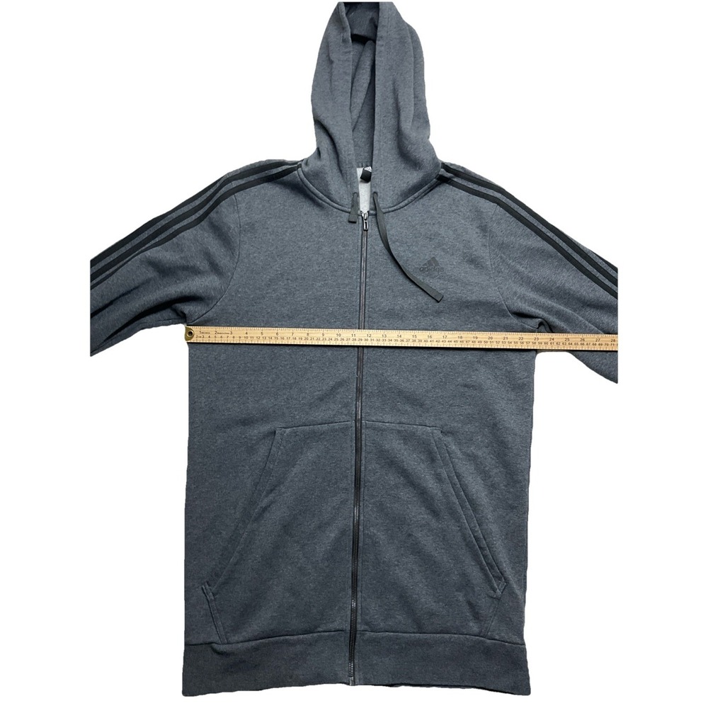 Adidas Men's Grey Full Zip Sweater Size 3XLT - Picture 3 of 7